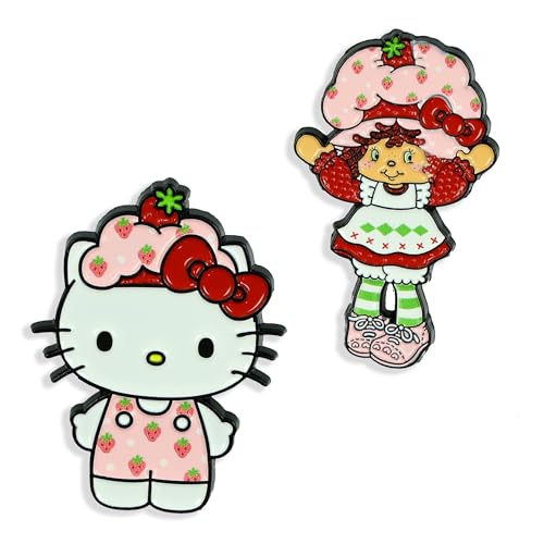 Hello Kitty X Strawberry Shortcake Enamel Lapel Pin...