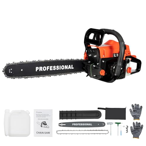 NAZEAOB 62CC Gas Chainsaws 2-Stroke Handheld Cordless