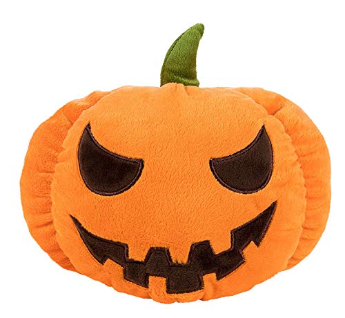 Blue Panda Jack-O-Lantern Pumpkin Shaped Pillow, Cozy Halloween Plush Toy For Kids (5.9 X 9 Inches) #TOP6