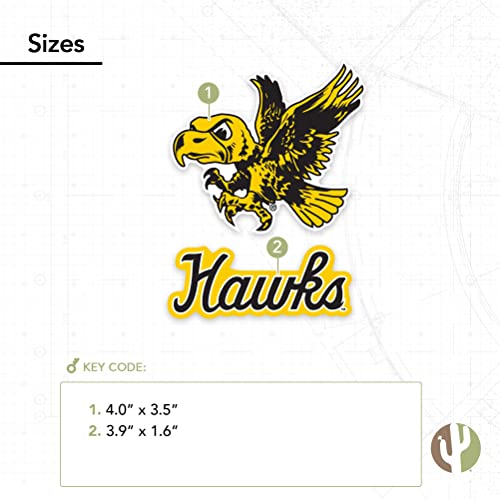 Vinilo de Iowa Hawkeyes Vintage V2 de 4 pulgadas el detalle ideal para coleccionistas 4
