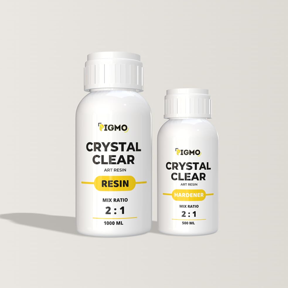 Pigmo Crystal Clear Art Resin Harderner Set - Non-Toxic, Fast Curing (1500ml) (B0CPWTNRNT) Amazon Price History, Amazon Price Tracker
