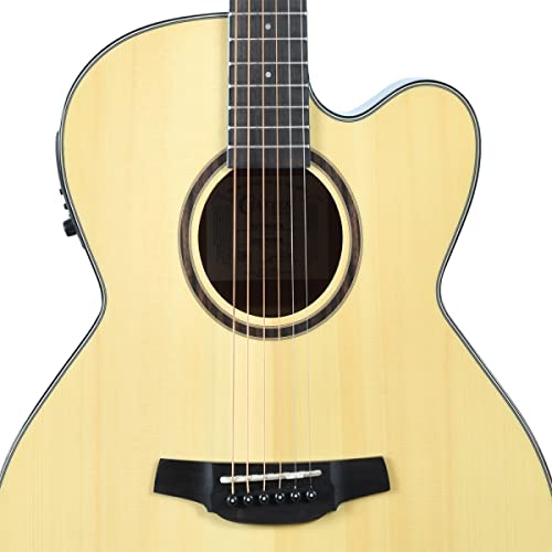 Guitare électro-acoustique Crafter Hde-250n - Les Beatles, Paul McCartney, John Lennon, RIngo Starr, George Harrison Guitare électro-acoustique Crafter Hde-250n – Image 4