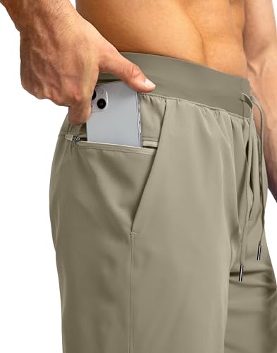 Image of Soothfeel Men's Running Shorts with Zipper Pockets 9 inch / 7 inch / 5 inch Quick Dry Eight Basketball Gym Workout Athletic Shorts