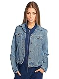 Lee Damen Jeansjacke Rider Jacket, Blau (Super Stonewash 66), Medium