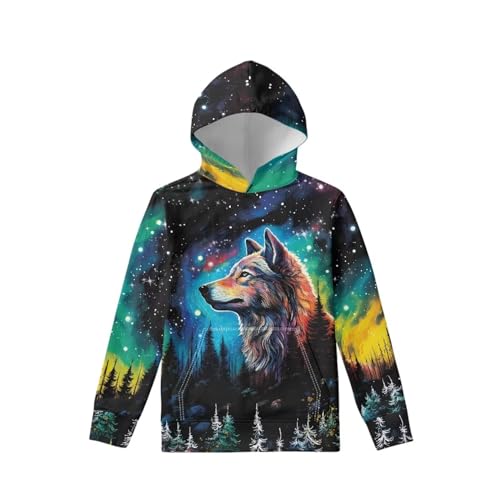 Unisex Kids Sweatshirt Boys Girls, Breathable Soft Hooded Kangaroo Pocket Pullover Hoodies for Teens