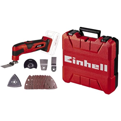 Einhell Akku-Multifunktionswerkzeug TC-MG 18 Li-Solo Power X-Change (Li-Ionen, 18 V, magnetische Werkzeugaufnahme, Drehzahl-Elektronik, inkl. Zubehör, Koffer, ohne Akku und Ladegerät)