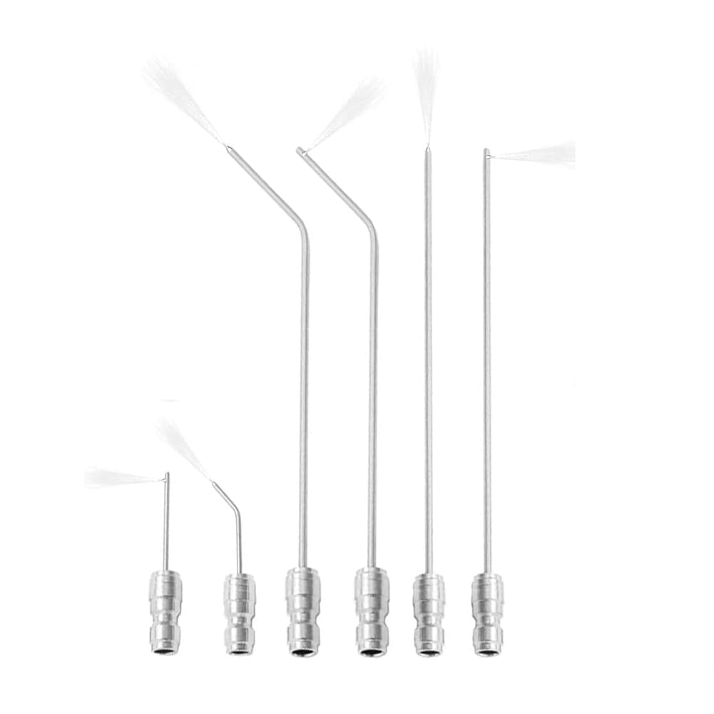 Yrreaty Straight/Side Spraying Nozzles, For Washing Machine& Auto Cleaning 6 Pack Stainless Steel High Pressure Washer Nozzle Kit Ac