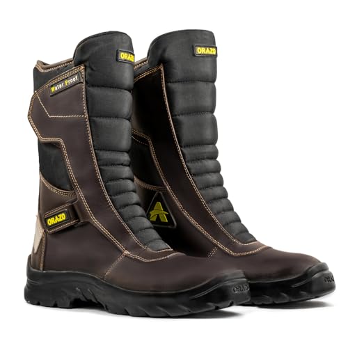Image of ORAZO IBIS TRAIL - Water-PROOF - CE Certified - EN13634:2017 - Level 2,2,2,1 - Motorcycle Riding Boots