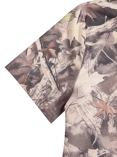 Image of WDIRARA Girl's Camo Print Short Sleeve T Shirt Crew Neck Tee Casual Top