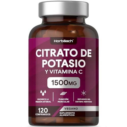 Citrato de Potasio 1500mg con Vitamina C Horbaach
