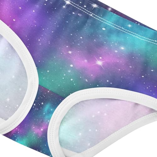 Toddler Briefs, Galaxy Colorful Girls Underwear Cotton, 2–8 Years 5