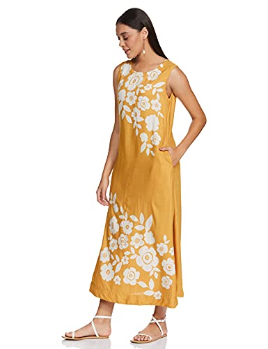 Image of Max Women's Floral Print Sleeveless Midi Dress