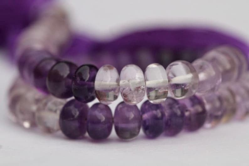 Perles rondes en améthyste naturelle de 6-7 mm pour la création de bijoux DIY