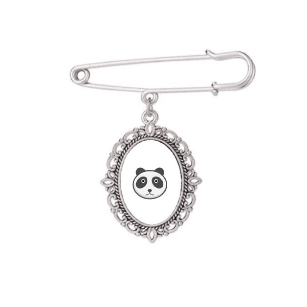 Cartoon Animal Lovely Panda Mildness Brooch Pin Dress Shirt Shawl Clips