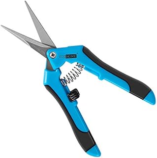 VIVOHOME Gardening Hand Pruner with Straight Stainless Steel Blades Non-stick Pruning Shear Bonsai Cutter Blue for Potting (Pack of 1)