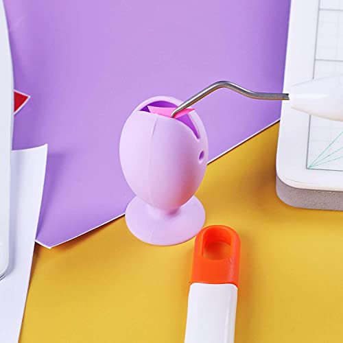 3 Pcs Suction Scrap Vinyl Collector, Silicone Suctioned Can for Vinyl Disposing, Toothbrush Holding, Pen Holding and Makeup Holding