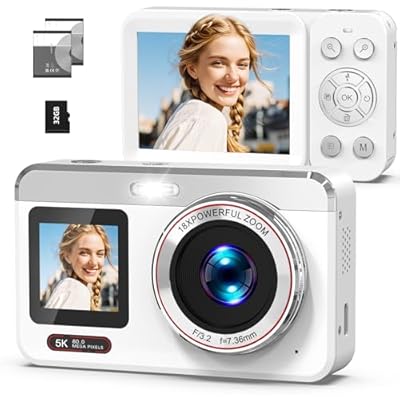 Hoorola Digital Camera, 5K Vlogging Camera for ...