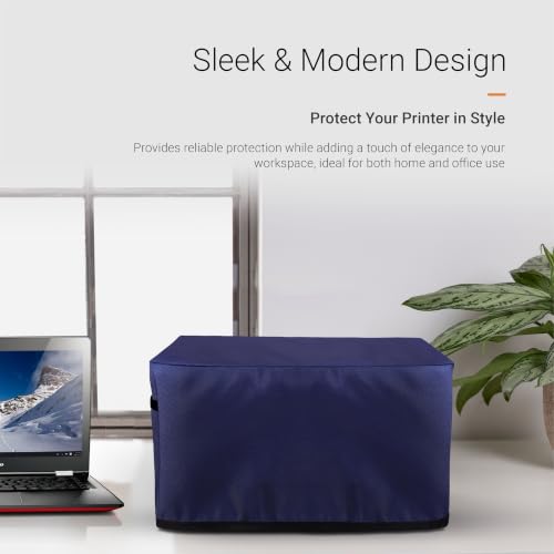 Image of Cranique Printer Cover for HP M126nw LaserJet Pro MFP for Home & office, Easy to clean, Durable Fabric, Foldable design, Dustproof, Water Resistant, Accessory Pocket (M126NW-Blue)