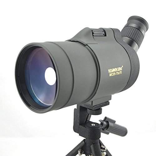 Visionking 25-75x70 Maksutov Spotting Scope for Target Shooting, Observation of Birds and Wildlife Observation of Scenery (Green)