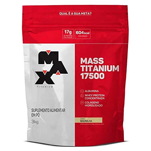 Max Titanium Mass Titanium 17500 (3Kg) - Sabor Baunilha