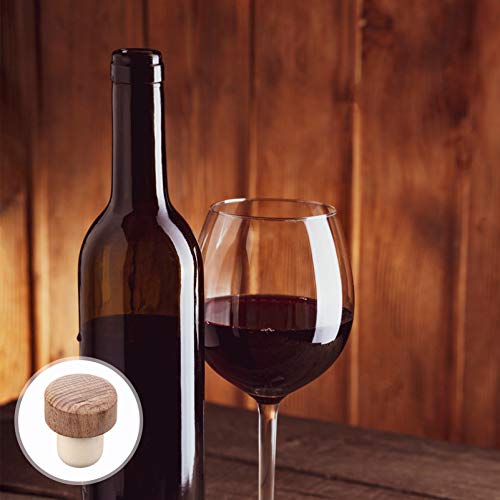 6 Pcs Wooden Wine Bottle Stopper Wood Wine Corks Crafts Replacement Corks For Wine Beer Bottle Glass Bottles Diy Craft #TOP6