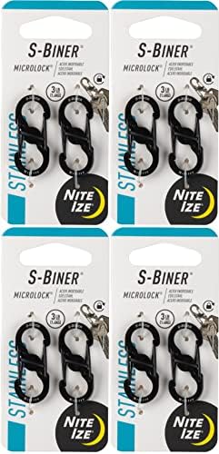 Nite Ize S-Biner Slidelock Black 2 Pack