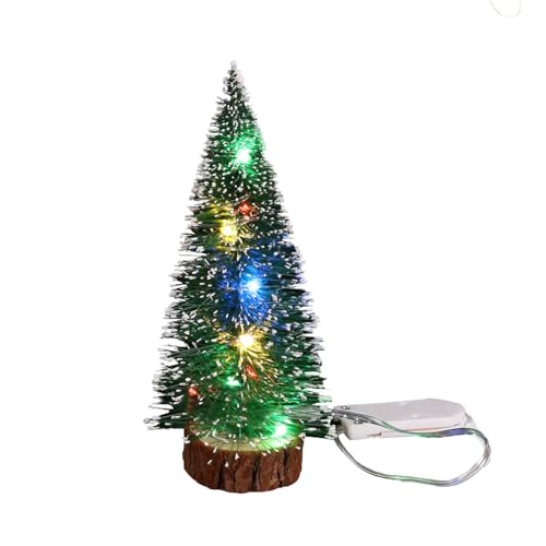Mini Albero di Natale con Luci LED,Albero di Natale Artificiale 10cm,Albero di Natale con Luci LED,Piccolo Albero Di Natale LED,Mini Albero di Natale Artificiale,Decorazioni Natalizie,Regalo di Natale