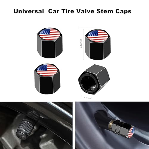 Image of 2 Packs License Plate Frame American Flag Printed Aluminum Metal Licence Plate Holder for Car Universal Fit for Men Women