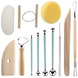 【12 formes pour un travail polyvalent】 Chaque outil possède une forme différente pour sculpter, graver, lisser et texturer. Idéal pour ajouter des détails fins sur l’argile, la pâte polymère ou la céramique
