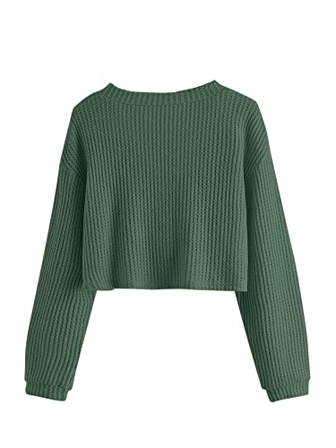 Image of SweatyRocks Women's Long Sleeve Button Front V Neck Soft Cardigan Sweaters