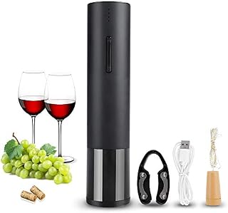 Electric Wine Opener, Automatic Electric Wine Bottle Corkscrew Opener, Cordless Electric Corkscrew Wine