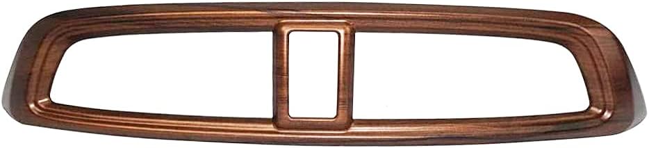Flash2ning Center Front Air Vent Outlet Panel Peach Wood Grain Trim Compatible for 2022 2021 2017 2018 2019 2020 Interior Accessories Cover