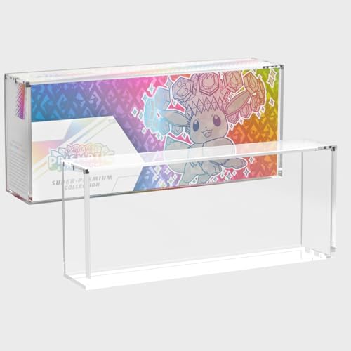 Prismatic Evolutions SPC Box Acrylic Display Case SPC Protector Case Compatible with Prismatic Evolutions Super-Premium Collection Box Ultra Thick 8mm + 5mm Acrylic with Strong Magnetic Lid