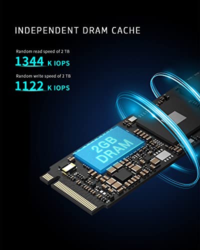 Image of HP FX900 Pro 2TB M.2 NVMe SSD 2280 Gen4 x4, Up to 7400 MB /s, 3D NAND Flash, DRAM Cache, High-Performance Storage Solution for Gaming and Professional Use - 4A3U1AA#ABB