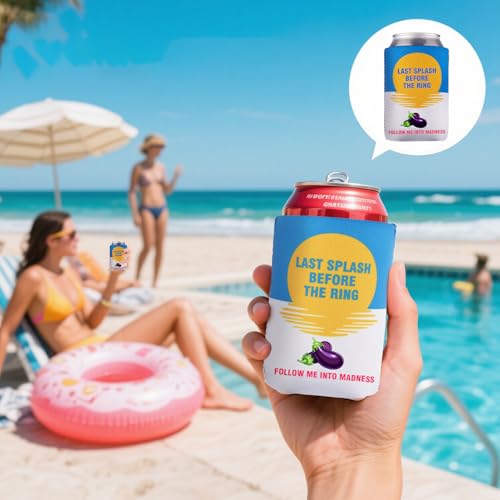 Image of 12 PCS Bachelorette Party Can Cooler Sleeves Insulated Neoprene Drink Holder for Bridesmaid Gifts Bridal Shower Decorations, Bachelorette Party Favors, Standard