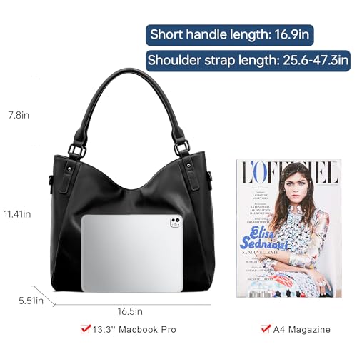 Bolso Tote para Mujer Negro miniatura 3
