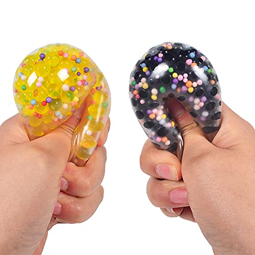 Yiquduo Squishy Stress Balls For Kids And Adults Fidget Toys,9 Pack Sensory Squeeze Balls Filled With Water Beads To Relax, Decompress, And Focus For Kids Adults With Adhd, Autism #TOP4