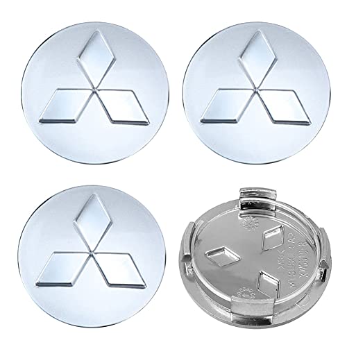 4PCS Wheel Center Caps for Mitsubishi Eclipse Spyder Pajero Sport Endeavor, 60mm/2.36