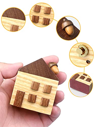 Sinzyo Warm House Music Box Vintage Musical Boxs Gift for Birthday Valentine's Day Christmas Day Melody Brahms Lullaby