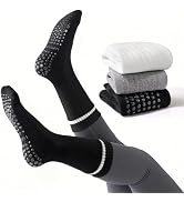 LETSHAKE Grippy Socks Woman, Non Slip Pilates Socks, Grip Socks Pilates for Yoga Ballet Workout H...