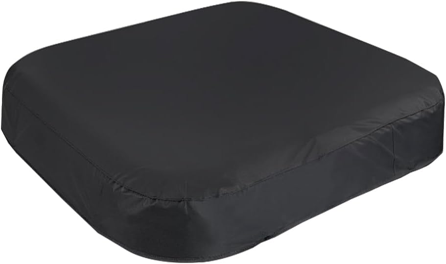Portable Hot Tub Cover 61X61X9 Inch Square Inflatable Pool Cover for 2-3 Person Outdoor Heated Hot Tub Spa