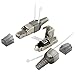 Produktbild SeKi 2x Werkzeugfreier RJ45 Netzwerkstecker CAT 6 im Metallgehäuse passend für Verlegekabel und Patchkabel; Feldkonfektionierbar LAN Stecker für Netzwerkkabel kompatibel mit CAT5, CAT7, CAT6a, DSL
