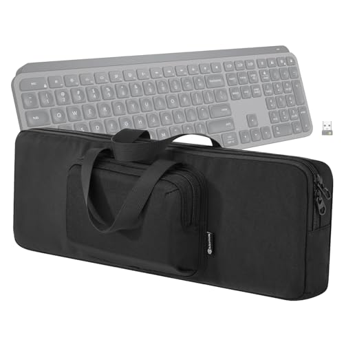 Étui de transport pour Logitech MX Keys S avec poignée et poches