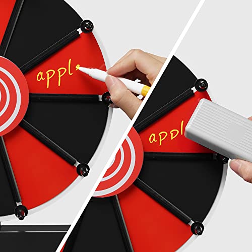 Winspin 12 Inch Prize Wheel Diy Insertable Tabletop Spinning Wheel, 10 Slots Fortune Design Carnival Spin Game, Diy Series #TOP6