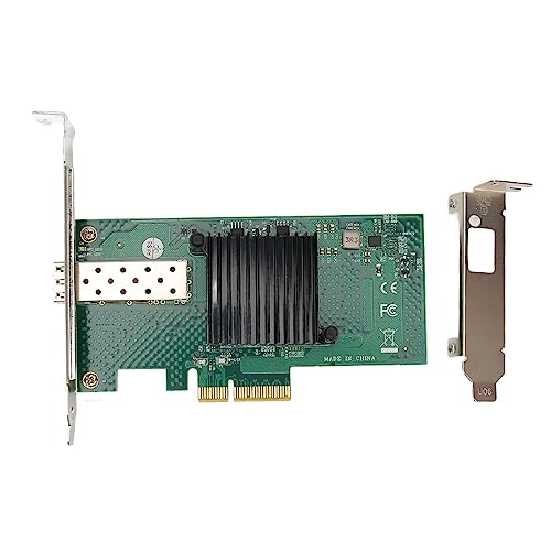 Tarjeta de Red PCIe 10000Mbps Alta Velocidad Adaptador Gigabit con Controlador 82599EN PCI Express X4 5.0GT SFP LC Fibra Óptica para Win Server Linux VMWare ESXi miniatura 1