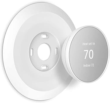 Wall Plate Made for The Nest Thermostat 2020 Only | Google Nest Thermostat Trim Kit Accessory | Easy Installation | Snow