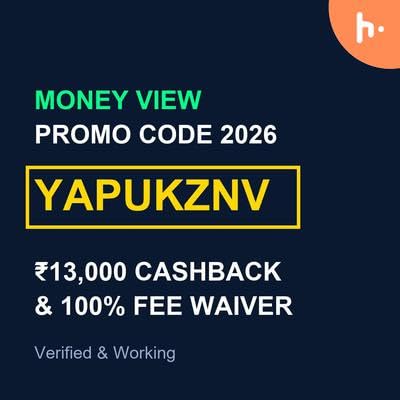 Money View Promo Code YAPUKZNV (Rs.22,000 Total Savings & EMI Cashback)
