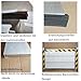 Flood Protection Barrier Door, Aluminum Alloy Flood Control Flap for Garage, Basement, Street with Reflective Warning Design, Reusable Waterproof Flood Barrier for Entrance