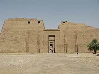Home Comforts Luxor West Bank Habu Temple Main Entrance-20 Inch By 30 Inch Laminated Poster With Bright Colors And Vivid Imagery-Fits Perfectly In Many Attractive Frames