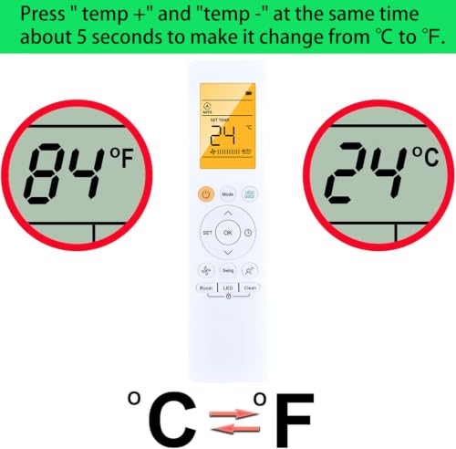 Télécommande RG10A-BGEF pour réparer le contrôle de votre climatiseur - 6